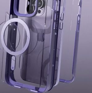 SUPCASE Unicorn Beetle EdgeMag Case for iPhone 14 Pro 6.1" Compatible with MagSafe Slim Frame Clear Protective Case with Built in Screen Protector