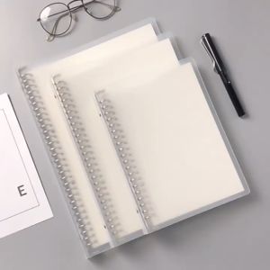A5 Spiral Notebook Grid Notebook 160pages A5 B5 Notebook Grid/Line/Blank Spiral Notebooks Sketch Book Refillable Plastic Cover Note-book Loose Leaf B5 Stationery 60 sheets Big Binder Notebook Refill