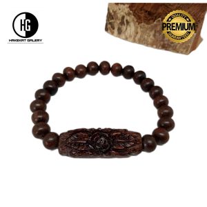 gelang kayu galih asem tenggelam ukir bunga h336