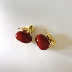 Milan Family Korean Style S925 Silver Needle Earrings Womens Red Bean Seed Elegant Drop Earrings Fashion Jewelry