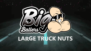 Big Ballers Large Truck Nuts for Rear Bumpers - Light