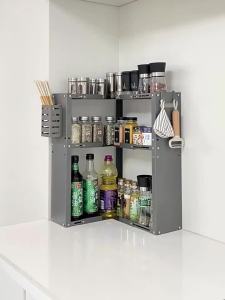 MEICHUWUYU | Extendable Corner Spice Rack Organizer