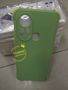 ✨พร้​อมส่งใน🇹🇭✨เคสTPUนิ่มสีพื้นปุ่มสี For Infinix Hot 11s / Hot11s