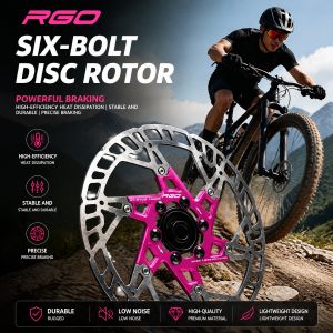RGO Six Bolt Bike Brake Rotor 140/160mm Universal for Mountain Road Folding Bicycle Disc Brake Parts