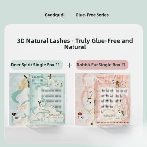 Goodgudi | Natural-looking Adhesive Reusable False Eyelashes