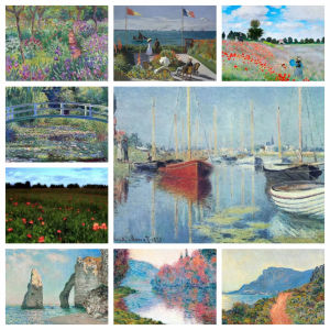 Claude Monet Landscape Artwork Jigsaw Puzzle 1000PCS-50X70CM Stress Relief Puzzle Wall Art Decor Gift