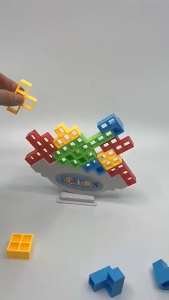Colorful Tetris stacked blocks three-dimensional balance parent-child communication toys