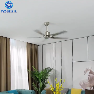 World Aifei Mall ceiling fan 5 blades big 52inch ceiling fans black ceiling fan heavy duty 6-speed wind industrial ceiling fan with remote ceiling fan big size for restaurant office meeting room Hair Salon supermarket living room dinning room
