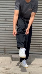 Celana Panjang Jeans Denim Reguler Standar Polos Simple Pria Black garmen