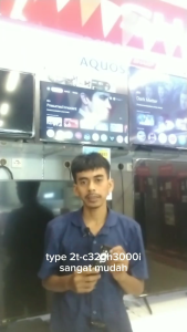 Remote Smart TV Android SHARP 2T-C32GH3000I 2T-C43GH3000I Non Voice / With Voice