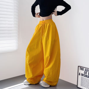 Fall 2025 plus Size Womens Wide Leg Pants Loose Comfortable Sporty Trousers Casual High Waist Polyester Nylon Blend