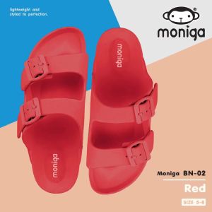 รองเท้าแตะ Eva ระบายอากาศได้สบาย นําเข้าจากไทย สําหรับคู่รัก ส้นแบน K-style Pure Color Monobo Brand