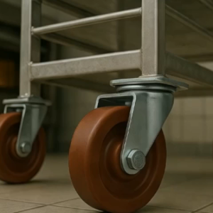 Roda Kastor Oven Coklat Tahan Panas Hidup 4 Inci Caster Wheel Phenolic Brown Swivel