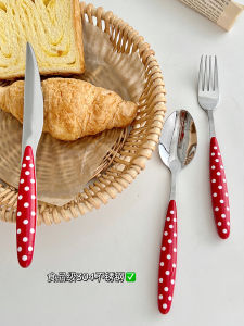 Creative Cute Stainless Steel 304 Soup Spoon Home Use Eating Watermelon Spoon Korean Style Ins Small Soup Spoon for Dining