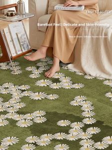 BEIAISI | Easy Maintenance PVC Carpet Green and Fresh Style