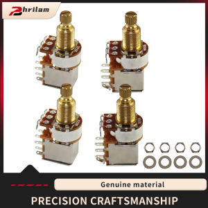 2PCS A250/B250/A500/B500Push Pull Guitar Pots Audio Taper Potentiometers Long CopperSplitShaftCompatible with Guitar Accessories