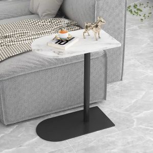 Sofa Side Table Living Room Rock-like Board Small Desk Moving Corner Side Table Bedroom Rectangular Desk
