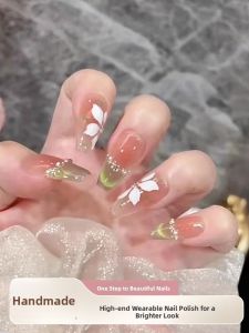 MONLEYTA | Nhãn Dán Móng Tay Chất Lượng Cao Handmade Phiên Bản Mùa Hè Độ Dài Ngắn/Vừa