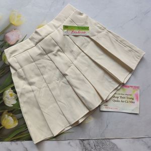 Chân váy xếp ly kaki thun dày vừa - Cho Nữ - freesize từ 45kg-50kg - QU80