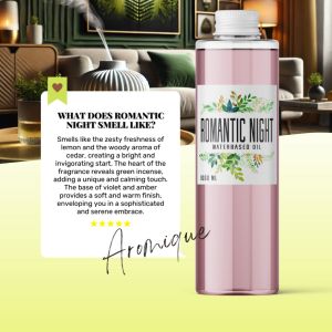 Aroma Bella ROMANTIC NIGHT Aromique Water Soluble Based Essential Oil Waterbased Humidifier Diffuser