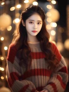French Style Striped Knit Sweater for Women New Arrival Spring Autumn Season Korean Version Red Color Versatile Pullover