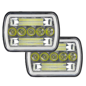 5x7 7x6 LED Headlights H6054 H5054 LED Headlamp for Jeep Wrangler YJ Cherokee XJ Comanche MJ S10 Blazer Express Savana Van Truck
