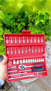 Bộ Tua Vít 46 Chi Tiết Cr-V Chuyên Dùng Mở Bu Lông Ốc Vít Sửa Chữa Ô Tô Xe Máy Đa Năng