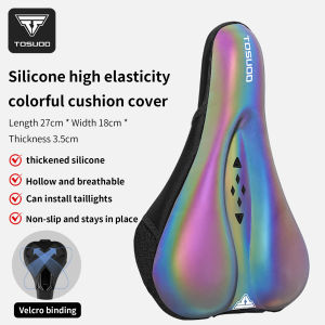 TOSUOD | TOSUOD Universal Bike Seat Comfortable Soft Waterproof Shock Absorption Anti Slip Saddle for MTB Road City Cycling Accessories