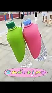Portable Pet Outdoor Drinking Water Cup Dog Silicone Foldable Leaf Universal Bottle Mouth for Travel Cat And Dog Water Dispenser