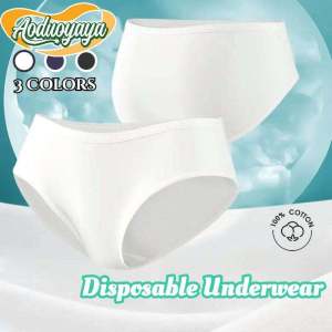 Aoduoyaya 50PCS Disposable Underwear Non-woven Fabric Beauty Salon Womens Travel Bath Shorts Double-layer Maternity