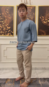 BARAASH Mens Cotton Linen Kurta | Premium Traditional Wear | Elegant & Comfortable