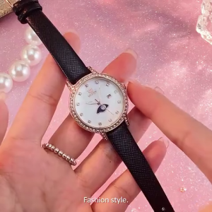 OLEVS Jam Tangan Wanita Original Anti Air Kulit Korea Elegan Cantik Vintage Fashion Women Watch Cod
