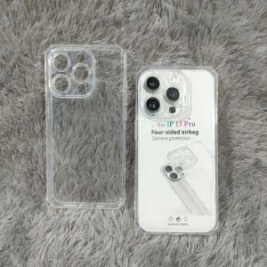 Silikon iPhone 15 Pro Softcase Casing Selikon Case Clear Bening Terasnparan