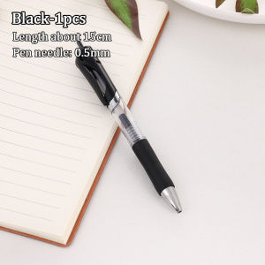 Retractable Gel Pen0.5mm Carbon Press Bullet Head Neutral Water Pen black red blue ballpen wholesale