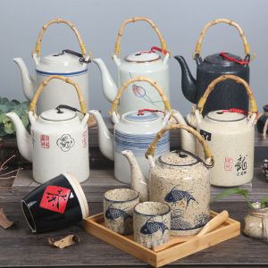 ย้อนยุคจีนเซรามิคชุดหม้อชาทนความร้อนหม้อเดี่ยวขนาดใหญ่ 950ML ร้านอาหารโรงแรมสถาบันการรับประทานอาหารการใช้งาน