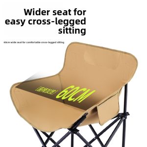 LINSI | Folding Beach & Camping Chair with Thick Backing and Cushion
