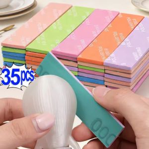 35Pcs Sanding Sponge Set for Model Waterproof Wet Dry Sanding Blocks for Wood Metal Plastic Reusable Sandpaper Assortment Polishing Rod