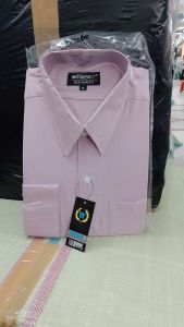 Wendya.T Kemeja Pria Formal Warna Rose Gold✓Kemeja Polos Lengan Panjang