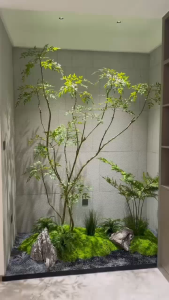 Customize Artificial Tree Set Indoor Decor Greenery Landscape Office Plant Hotel Lobby Decoration Interior Design