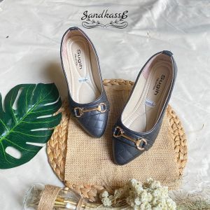 Flatshoes LUMINA Sofia Wanita - Sepatu Sandal Balet Wanita Variasi Palang Sol Karet NonSlip