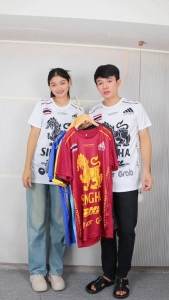 เสื้อกีฬา M-3XL เสื้อคอกลม แขนสั้น พิมพ์ลายสิงห์ไทย ลายกราฟิก ผ้าไมโคร เนื้อผ้านิ่ม ใส่ออกกำลังกายได้ มีหลายสีให้เลือก t2513#