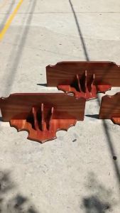 Kệ bàn thờ công giáo nâu cánh gián mẫu mới liền lưng chắc chắn có nhiều size 50cm 60cm 70cm 80cm - trang trí kệ thờ gđ c. giáo