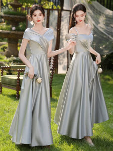 Elegant and Versatile Gray Bridesmaid Dress Summer