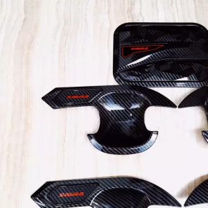 Paket Variasi Outer Pintu & Handle Tank Cover Mobil Daihatsu Sigra 2016-2019 Carbon
