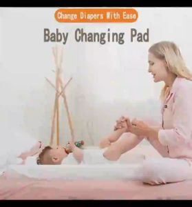 Baby Waterproof Diaper Changing Pad Healthy Breathable Materials Waterproof Foam Mat Pad Outdoor Portability Baby Massage Pad (Contoured wedge quilted mattress）Natural Antibacterial Soft And Skin Friendly