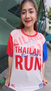 SC Sports เสื้อกีฬา เสื้อพิมพ์ลาย Run02-สีแดง งานจริงสวย สีสด หนา145g นุ่มลื่นใส่สบาย
