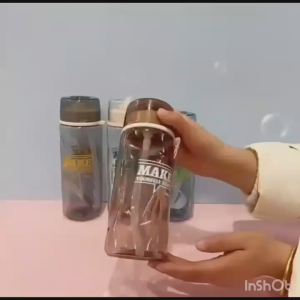 BOTOL MINUM OLAHRAGA TEMPAT MINUM MAKE YOURSELF HAPPY TALI PENDEK ANTI BOCOR 780ML SH 2093