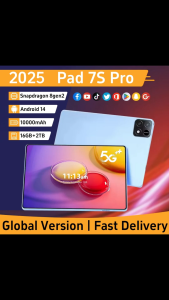 (รับประกัน 3 ปี + COD) ผลิตภัณฑ์ขายร้อนลดลงโดยตรง! แท็บเล็ต 11 นิ้ว Pad 7 Pro 16GB+512GB ส่วนลดทันทีในเวลาจํากัด Snapdragon 8 Gen2
