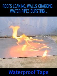 Tape Waterproof Aluminum Foil Butyl Roof Leaks Water Proofing Sealant Sink Super Fix Repair Wall Crack Material Pandikit Sa Bubong 30cm/20cm/15cm/10cm/5cm