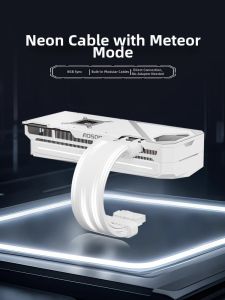 Coolmoon | Addressable RGB Sync Streaming Light Extension Cable for 24-Pin Motherboard and 16-Pin GPU